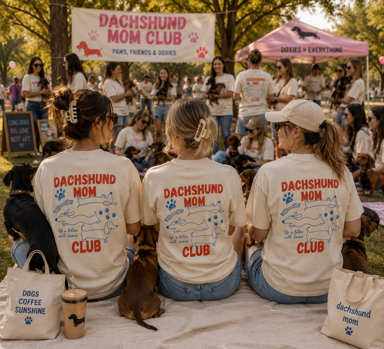 Dachshund Mom & Dad Club Tee